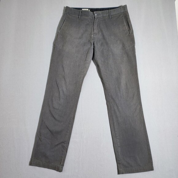 Volcom pants men's size 31(33)X32 grey colour Vmonty straight lag casual - Picture 1 of 13